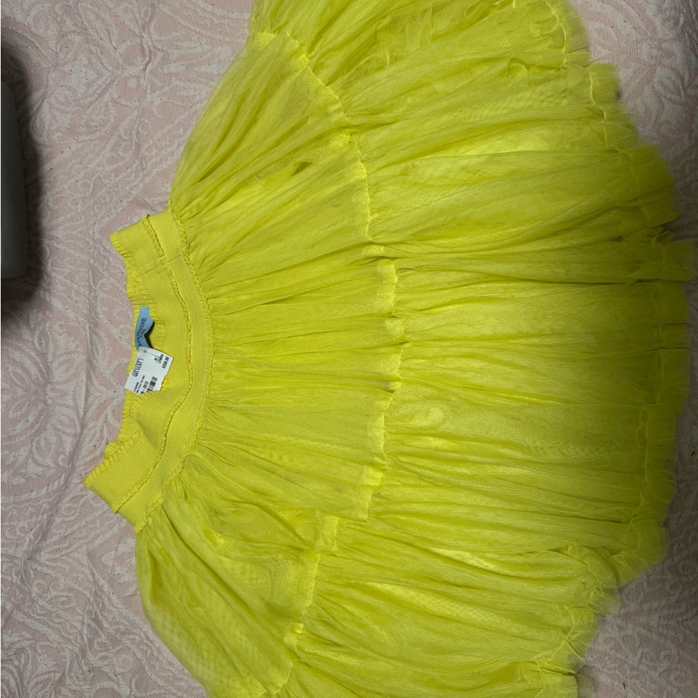 Gregory Bright Yellow Tulle Skirt